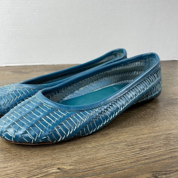 Anthropologie Gee WaWa Teal Flats, size 9.5 - Picture 4 of 10
